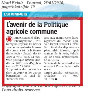 Conférence sur la Politique agricole commune