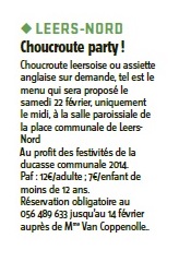 Choucroute party !