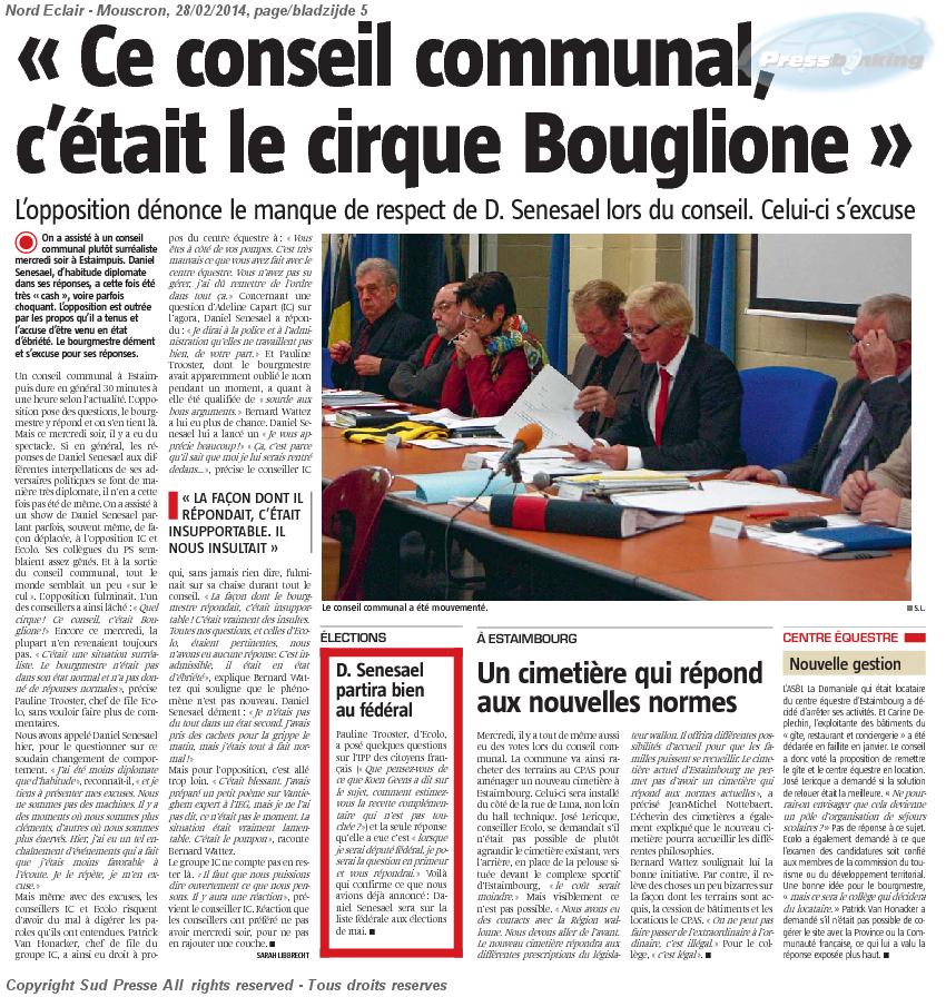 Un conseil communal mouvementé