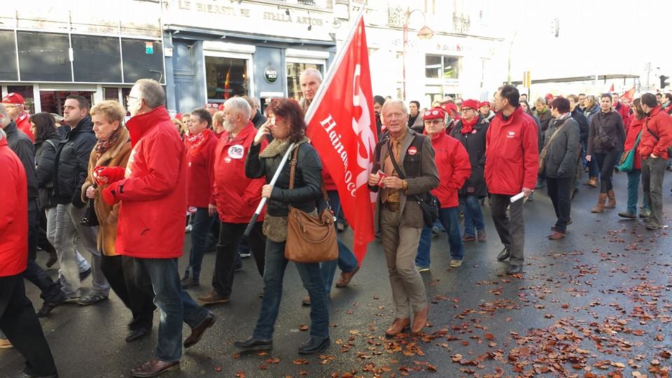 Manifestation à Tournai