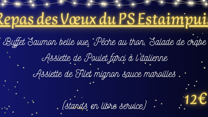 Repas de voeux : Save the date !