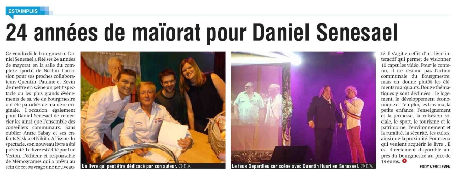 24 ans de maïorat pour Daniel Senesael